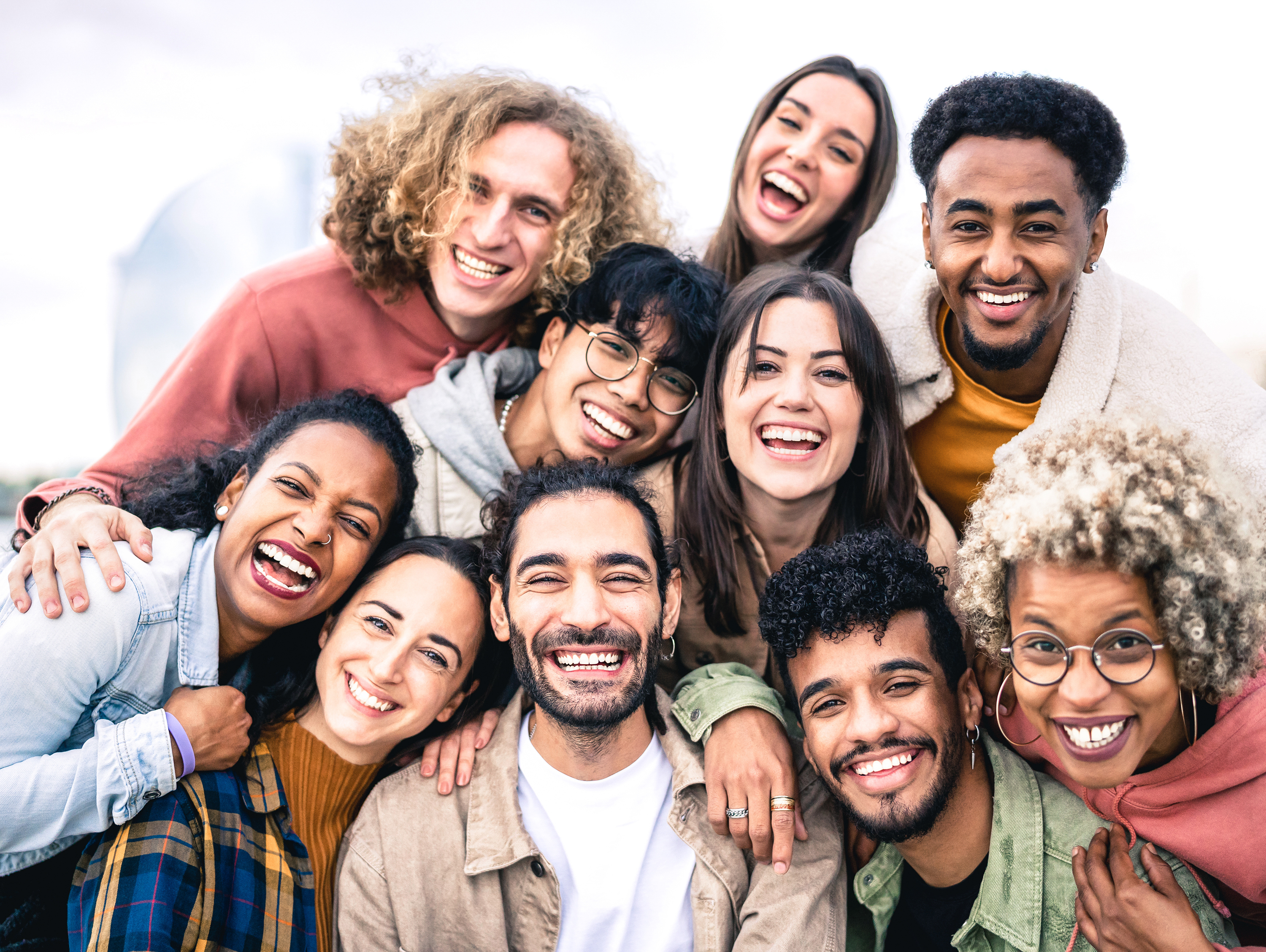 Group of People Hugging